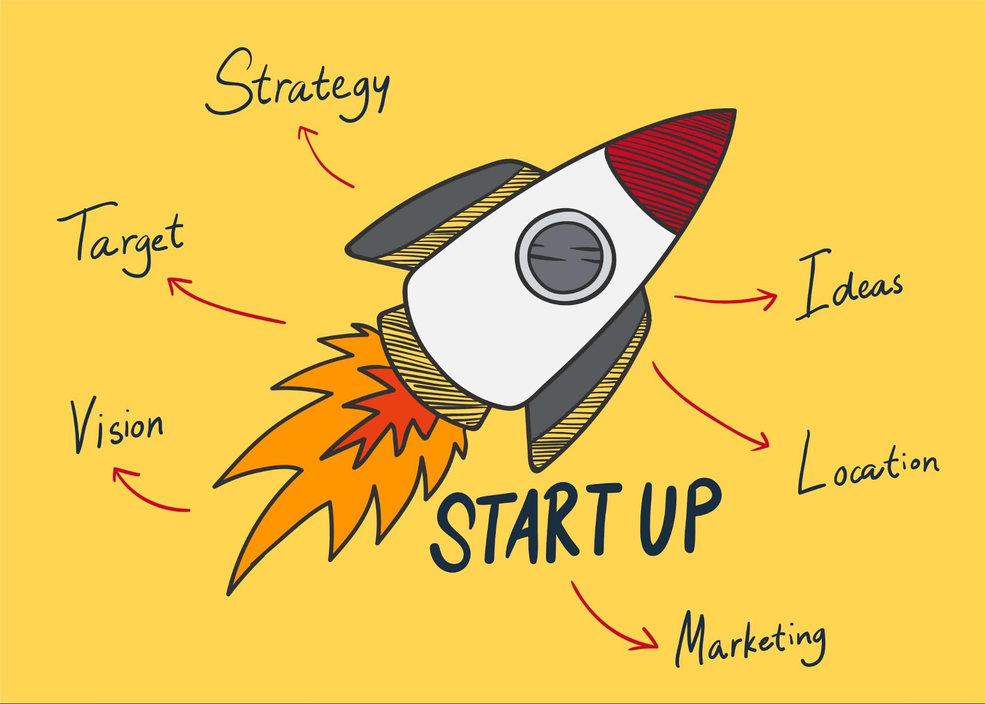 Startup strategy infographic